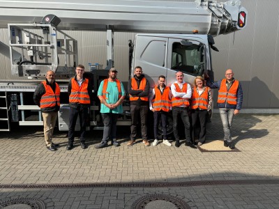 Oswalds Verhuur neemt de tweede Ruthmann hoogwerker T 570 HF in ontvangst. Oswalds Verhuur neemt de tweede Ruthmann hoogwerker T 570 HF in ontvangst.